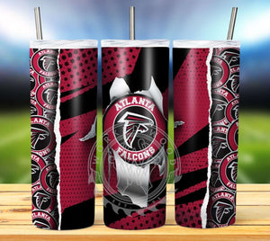 Professional Football Ripped Hole Tumbler Graphics Package