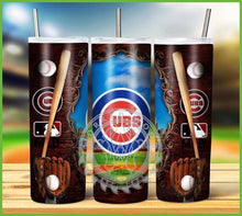 Load image into Gallery viewer, Professional Baseball Wooden Frame Tumbler Graphics Package
