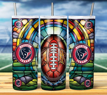 Load image into Gallery viewer, Professional Football Stained Glass v2 Tumbler Graphics Package
