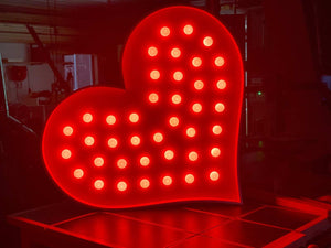 Light Up Heart Marquee