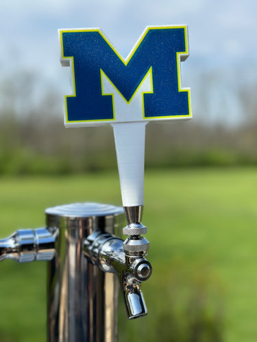 Big House M Themed Tap Handle