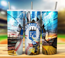 Load image into Gallery viewer, Professional Baseball Broken Glass Tumbler Graphics Package
