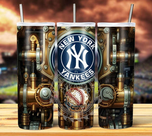 Professional Baseball Steampunk Tumbler Graphics Package